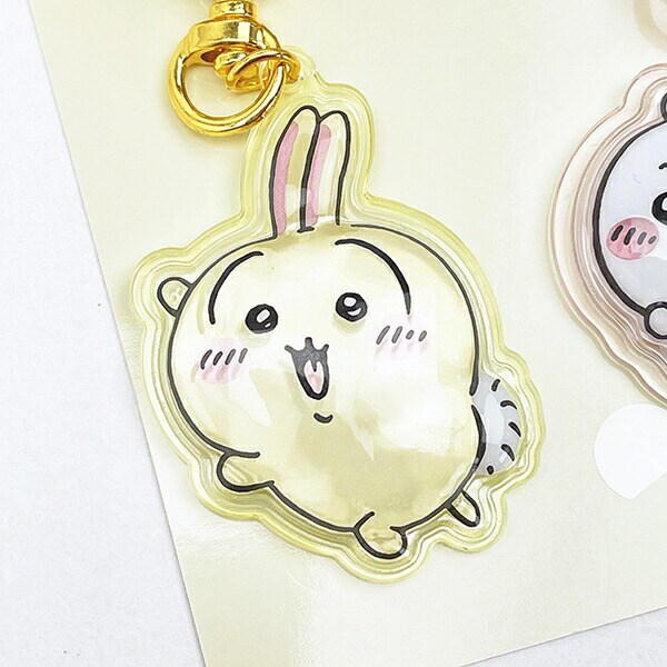 ちいかわ うさぎ×ちいかわ ぷっくりったいペアーキーホルダー