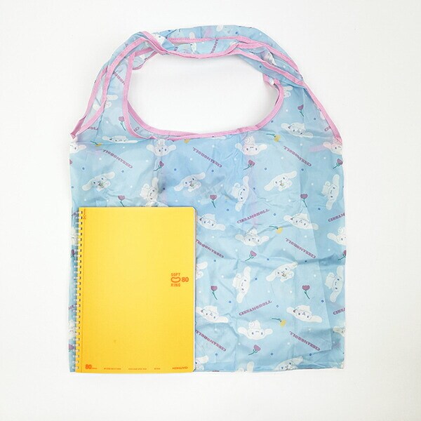 サンリオ シナモロール ポケット付きエコバッグ かばん お買い物 ミント