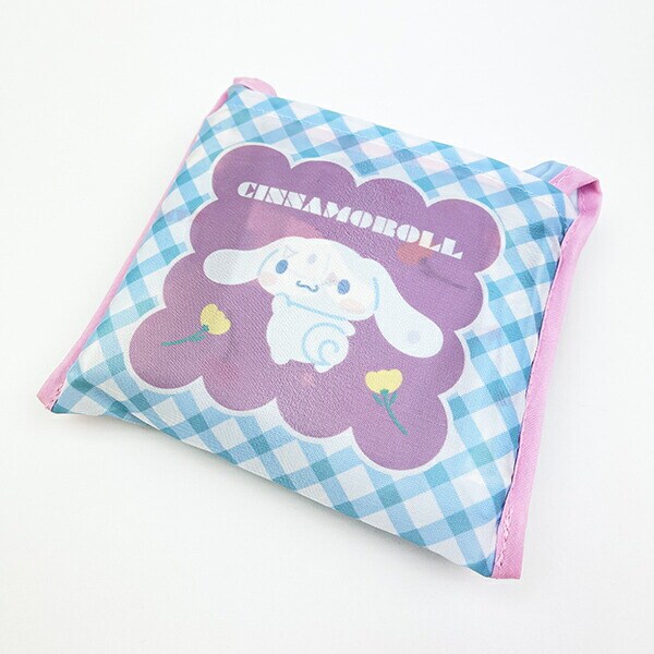 サンリオ シナモロール ポケット付きエコバッグ かばん お買い物 ミント