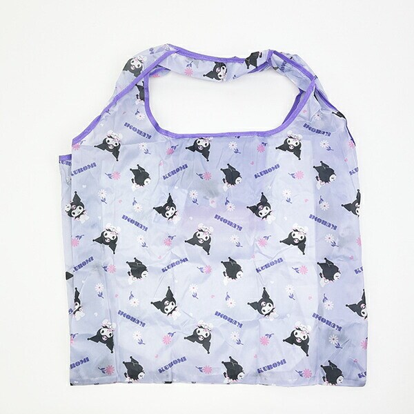 サンリオ クロミ ポケット付きエコバッグ かばん お買い物 パープル