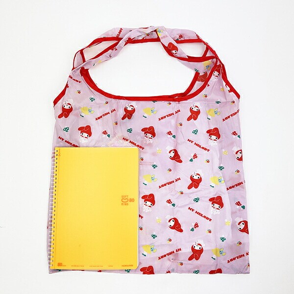 サンリオ マイメロディ ポケット付きエコバッグ かばん お買い物 ピンク