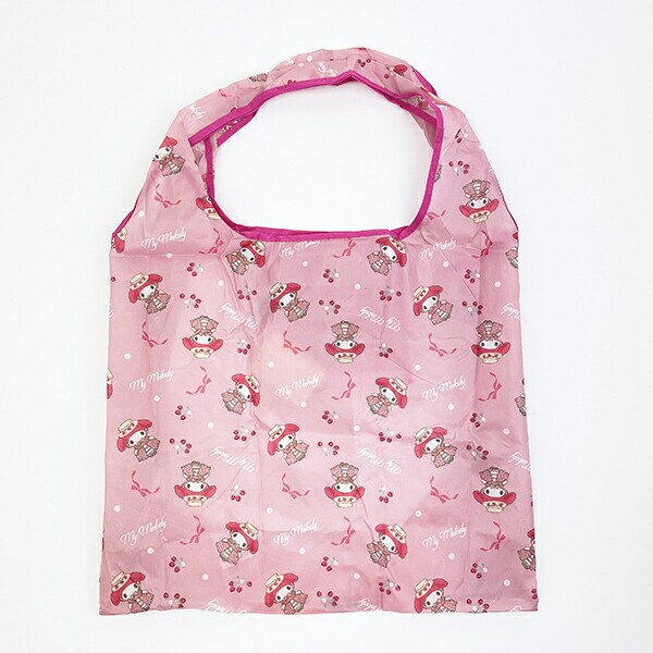 サンリオ マイメロディ ポケット付きエコバッグ かばん お買い物 レッド