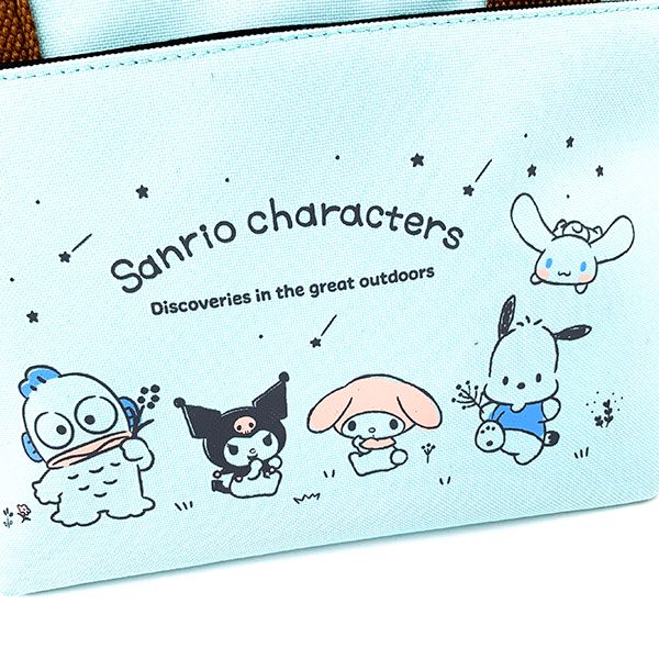 サンリオ サンリオキャラクターズ ポケット付きクーラーバッグ トートバッグ お弁当 ランチ キッチン ブルー