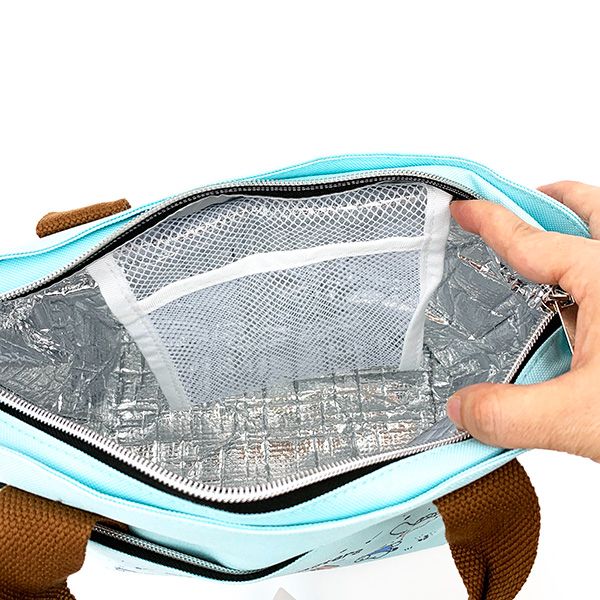 サンリオ サンリオキャラクターズ ポケット付きクーラーバッグ トートバッグ お弁当 ランチ キッチン ブルー