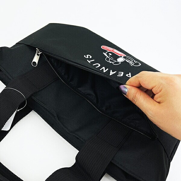 スヌーピー 野球 ポケット付きアルミランチバッグ SNOOPY