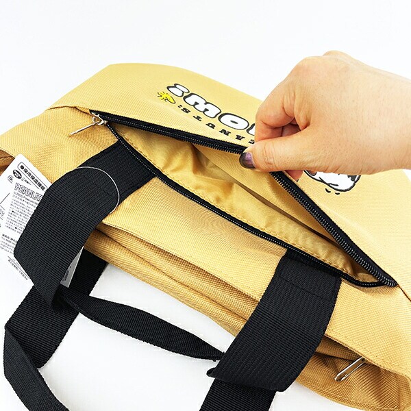 スヌーピー フェイス ポケット付きアルミランチバッグ SNOOPY