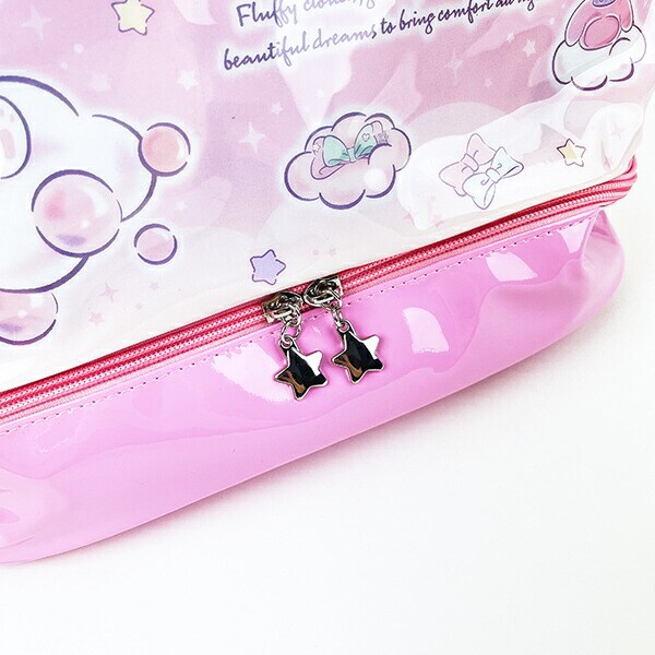 サンリオ マイメロディ ポケット付きビニールボストンバッグ キッズ スクール Sanrio