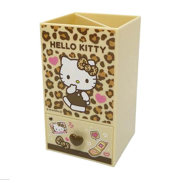 サンリオ ハローキティ スクエアペンスタンド ヒョウ柄 平成レトロ Sanrio