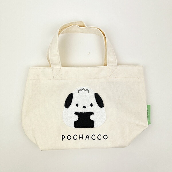サンリオ ポチャッコ 帆布サガラ刺繍ミニトートバッグ おにぎりシリーズ  Sanrio