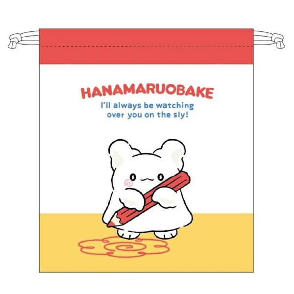 はなまるおばけ 巾着 ホワイト 小物入れ サンリオ