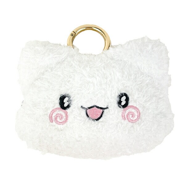 サンリオ はなまるおばけ 口開け カナビラ付きミニフェイスポーチ ふんわり光るシリーズ Sanrio