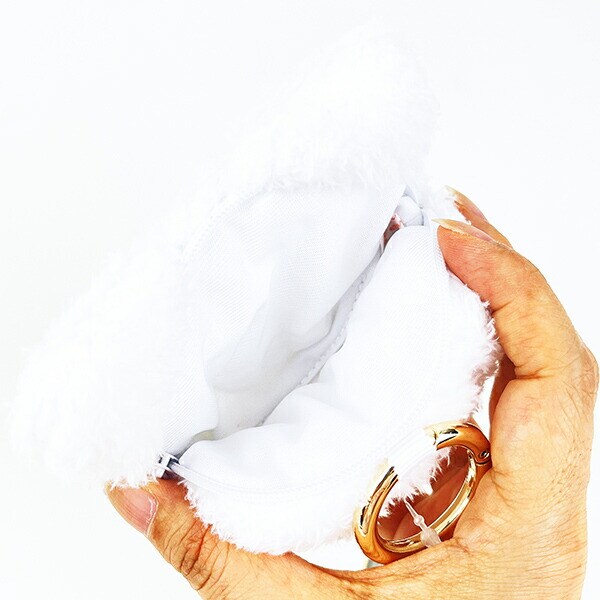 サンリオ はなまるおばけ 口開け カナビラ付きミニフェイスポーチ ふんわり光るシリーズ Sanrio