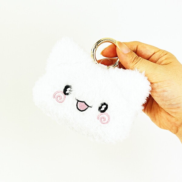 サンリオ はなまるおばけ 舌ぺろ カナビラ付きミニフェイスポーチ ふんわり光るシリーズ Sanrio