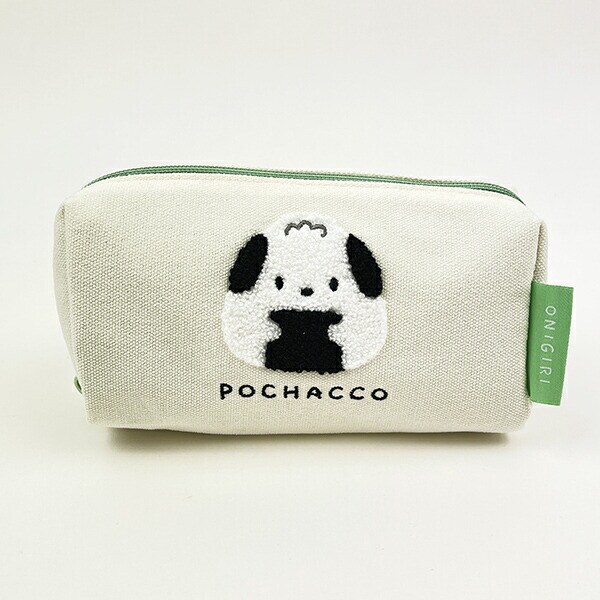 サンリオ ポチャッコ 帆布サガラ刺繍スクエアポーチ おにぎりシリーズ  Sanrio