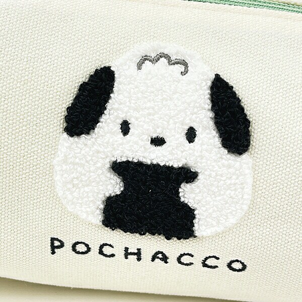 サンリオ ポチャッコ 帆布サガラ刺繍スクエアポーチ おにぎりシリーズ  Sanrio