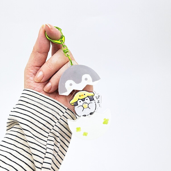 コウペンちゃん 卵 パカッとアクリルキーホルダー