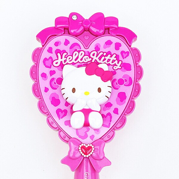 サンリオ ハローキティ ヒョウ柄 ヘアブラシ (ピンク） くし Sanrio
