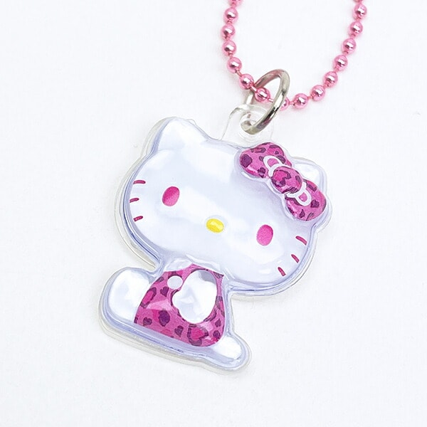 dショッピング |サンリオ ハローキティ ヒョウ柄(ピンク) ぷっくりっ