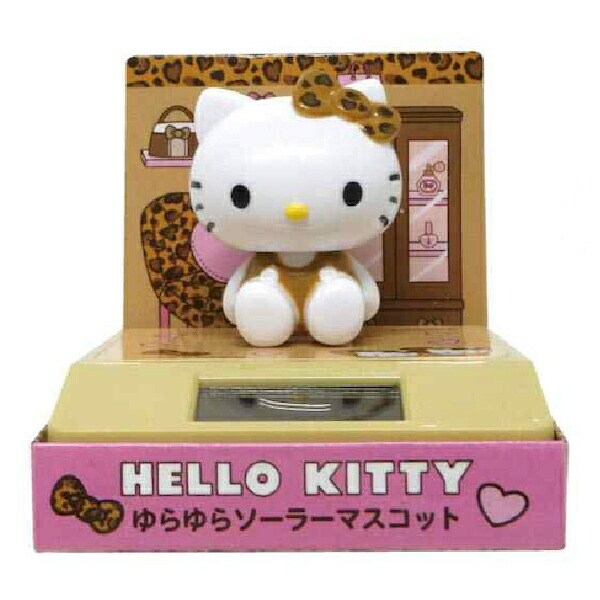 サンリオ サンリオ ハローキティ ゆらゆらソーラーマスコット ヒョウ柄 Sanrio