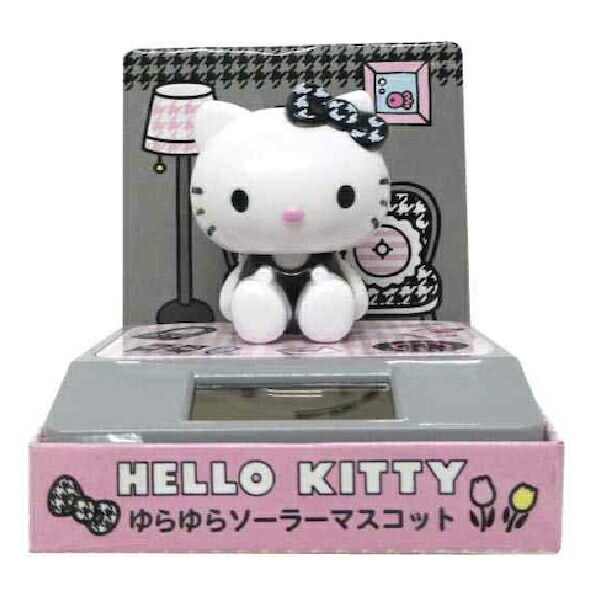 サンリオ サンリオ ハローキティ ゆらゆらソーラーマスコット 千鳥格子 Sanrio