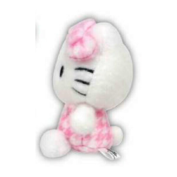 サンリオ ハローキティ 千鳥格子シリーズ ボールチェーンマスコット ピンク 平成レトロ Sanrio