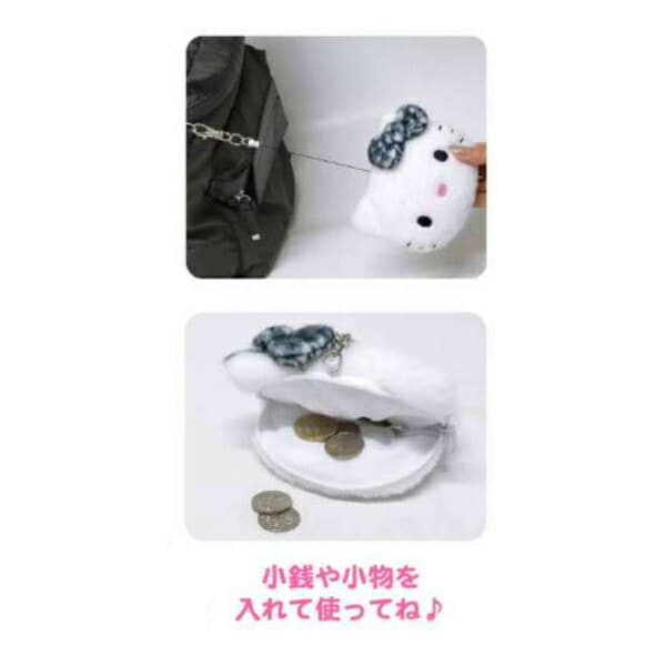 サンリオ ハローキティ 千鳥格子シリーズ フェイスパスケース ピンク 平成レトロ Sanrio