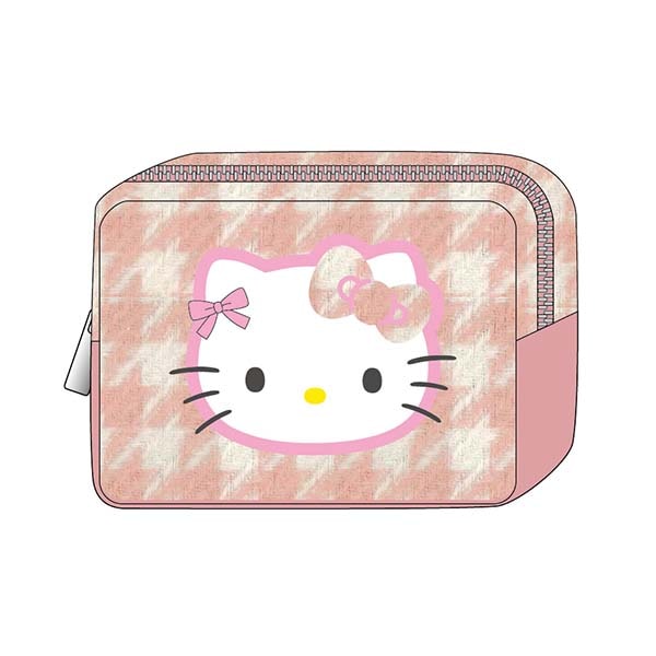 サンリオ ハローキティ 千鳥格子シリーズ マルチポーチ ピンク 平成レトロ Sanrio
