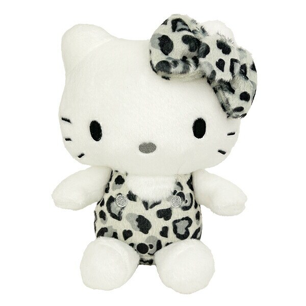 サンリオ ハローキティ ヒョウ柄シリーズ お座りぬいぐるみ モノクロ Sanrio