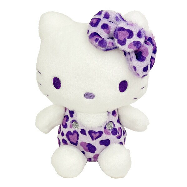 サンリオ ハローキティ ヒョウ柄シリーズ お座りぬいぐるみ パープル Sanrio