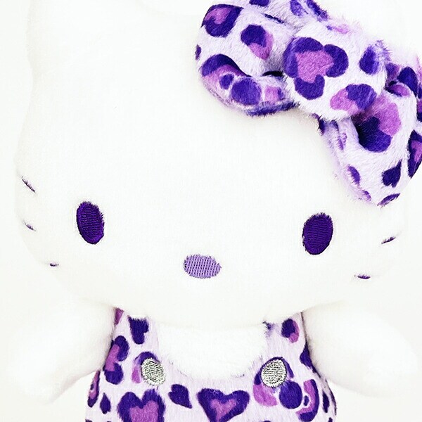 サンリオ ハローキティ ヒョウ柄シリーズ お座りぬいぐるみ パープル Sanrio