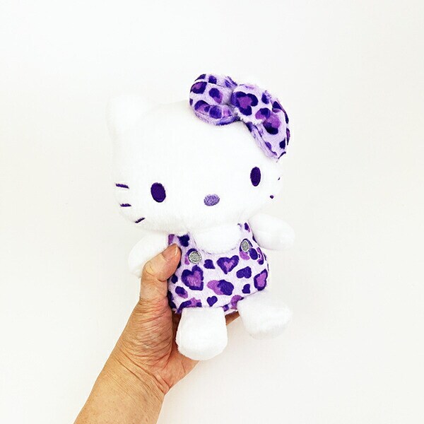 サンリオ ハローキティ ヒョウ柄シリーズ お座りぬいぐるみ パープル Sanrio