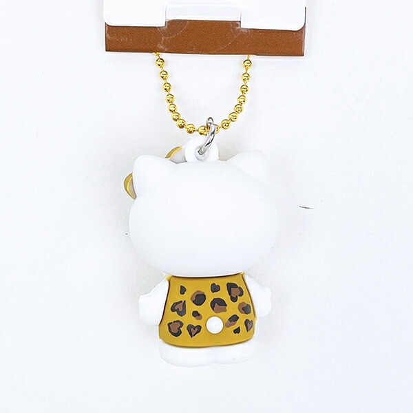 サンリオ ハローキティ ヒョウ柄シリーズ PVCマスコット ブラウン 平成レトロ