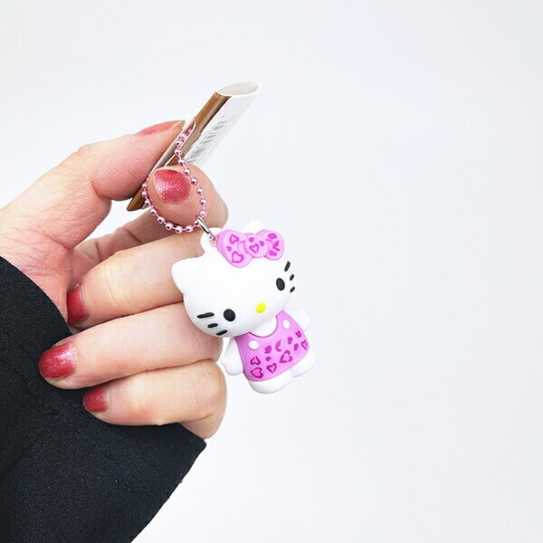 サンリオ ハローキティ ヒョウ柄シリーズ PVCマスコット ピンク 平成レトロ