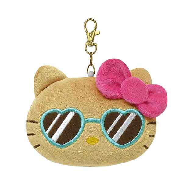 サンリオ ハローキティ 日焼けシリーズ フェイスパスケース サングラス 平成レトロ