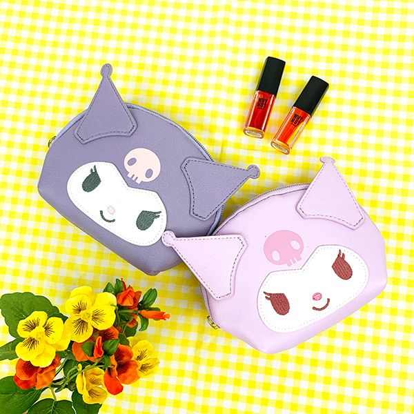 サンリオ クロミ くすみカラーシリーズ オーバルポーチ インテリア パープル