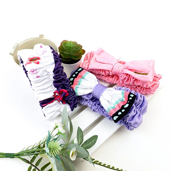 鬼滅の刃 胡蝶しのぶ ヘアバンド ターバン バス用品 メイク パープル