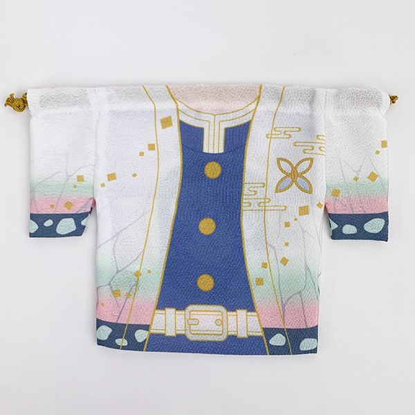 鬼滅の刃 胡蝶しのぶ 羽織風巾着 巾着袋 少年ジャンプ アニメ パープル