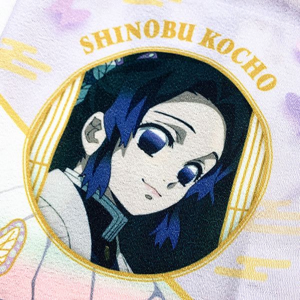 鬼滅の刃 胡蝶しのぶ 羽織風巾着 巾着袋 少年ジャンプ アニメ パープル