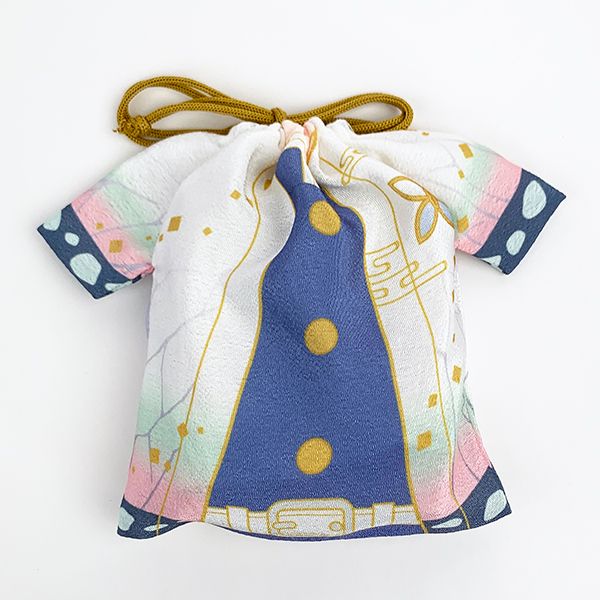 鬼滅の刃 胡蝶しのぶ 羽織風巾着 巾着袋 少年ジャンプ アニメ パープル