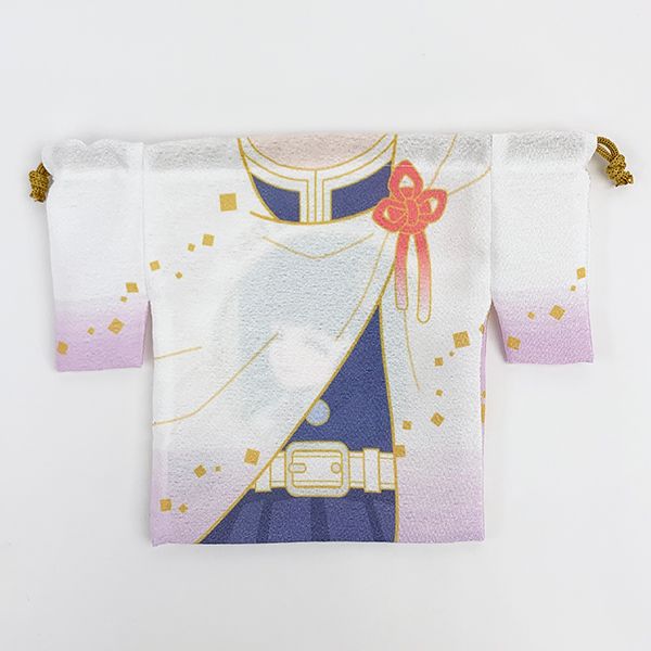 鬼滅の刃 栗花落カナヲ 羽織風巾着 巾着袋 少年ジャンプ アニメ ホワイト