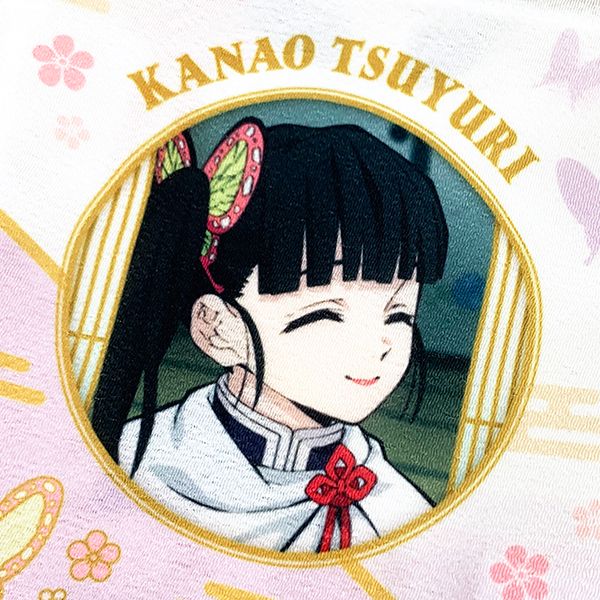鬼滅の刃 栗花落カナヲ 羽織風巾着 巾着袋 少年ジャンプ アニメ ホワイト