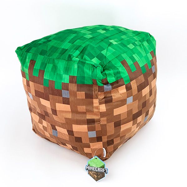 マインクラフト Minecraft ブロッククッション 草ブロック インテリア グリーン