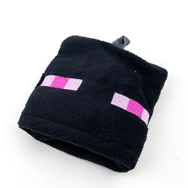 マインクラフト Minecraft ループタオル エンダーマン マイクラ ブラック