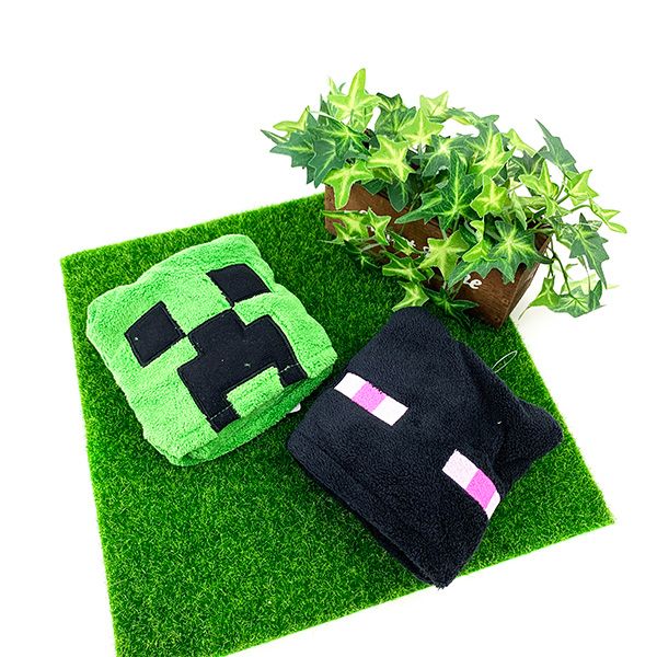 マインクラフト Minecraft ループタオル エンダーマン マイクラ ブラック