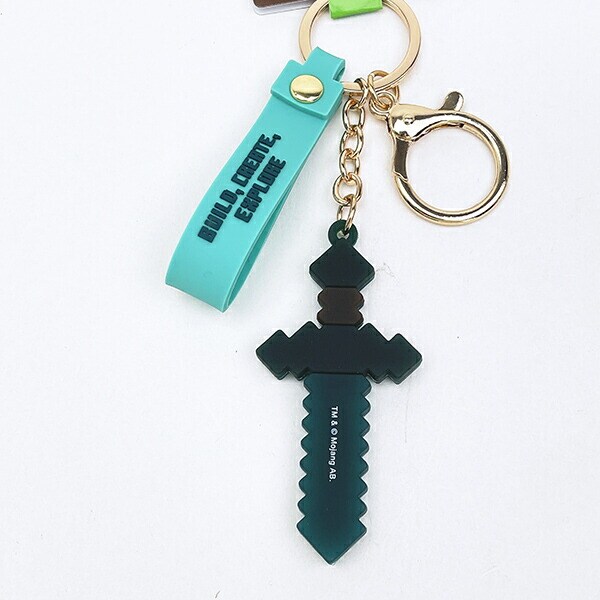 マインクラフト ダイヤモンドの剣 マスコットキーホルダー