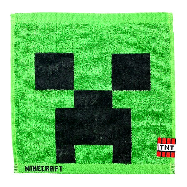 マインクラフト Minecraft ミニタオル クリーパー マイクラ グリーン