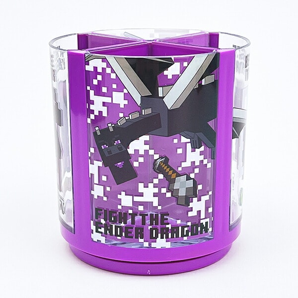 マインクラフト エンダードラゴン 回るペンスタンド 文具 ペン立て インテリア Minecraft