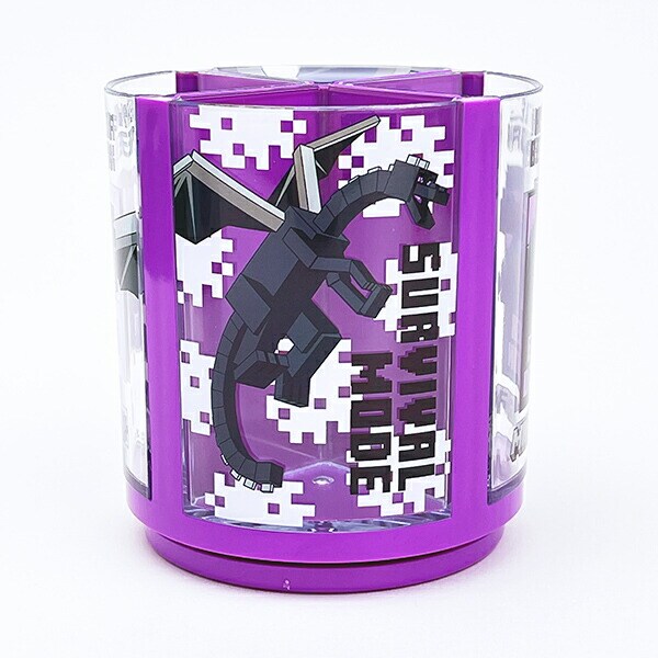 マインクラフト エンダードラゴン 回るペンスタンド 文具 ペン立て インテリア Minecraft
