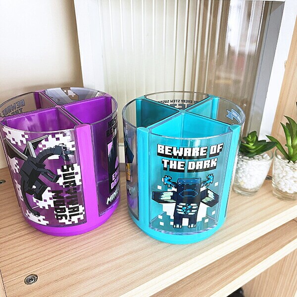 マインクラフト エンダードラゴン 回るペンスタンド 文具 ペン立て インテリア Minecraft