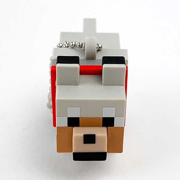 Minecraft PVCマスコット キーホルダー オオカミ キーチェーン マインクラフト マイクラ